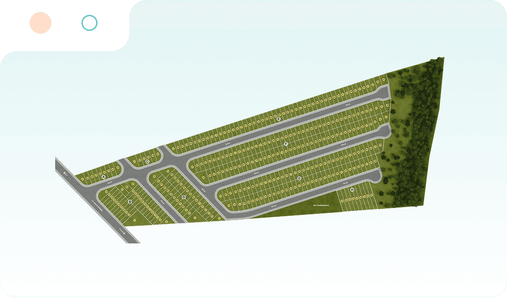 Planta do loteamento